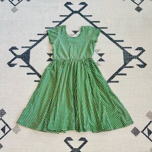 Alice + Ames Green Gingham Dress